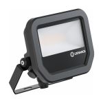 Ledvance Led-Scheinwerfer Aluminium Schwarz 8W 1100lm 100D - 830 Warmweiß | IP66 - Symmetrisch