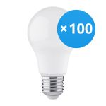 Mehrfachpackung 100x LED Glühbirne E27 Birne Matt 4.9W 470lm - 830 Warmweiß | Ersatz für 40W