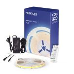 Noxion LED-Streifen Naga 5 Meter Komplettset - Smart Wifi - 24V - 320LEDs/m - COB - 8W/m - 940 Kaltweiß | 8mm - IP20 - Höchste Farbwiedergabe