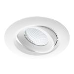 Noxion LED-Spot Droplet schwenkbar Weiß 6W 400lm 36D - 927 Extra Warmweiß | Ausschnitt 85mm - IP44 - Höchste Farbwiedergabe - Dimmbar