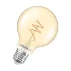 Osram Vintage 1906 LED E27 Globe Fadenlampe Twist Gold 4.9W 470lm - 927 Extra Warmweiß | Höchste Farbwiedergabe - Dimmbar - Ersatz Für 40W