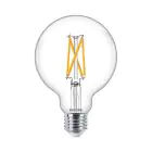 Philips MASTER Value LED Globe E27 93mm Fadenlampe Klar 5.9W 806lm - 922-927 Extra Warmweiß | Höchste Farbwiedergabe - Dimmbar - Ersatz Für 60W